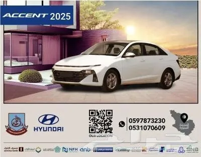 هيونداي · اكسنت 2025 للبيع في المدينة المنورة — ممشى 18 كم